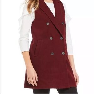 "MCLAUGHLIN Long vest" burgundy size M for womens